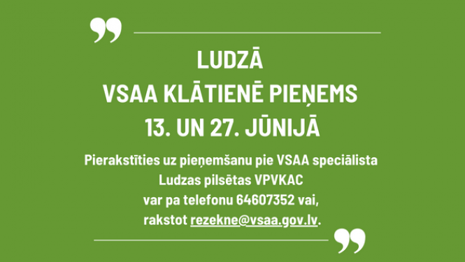 Ludzas pieņmšana klātienē